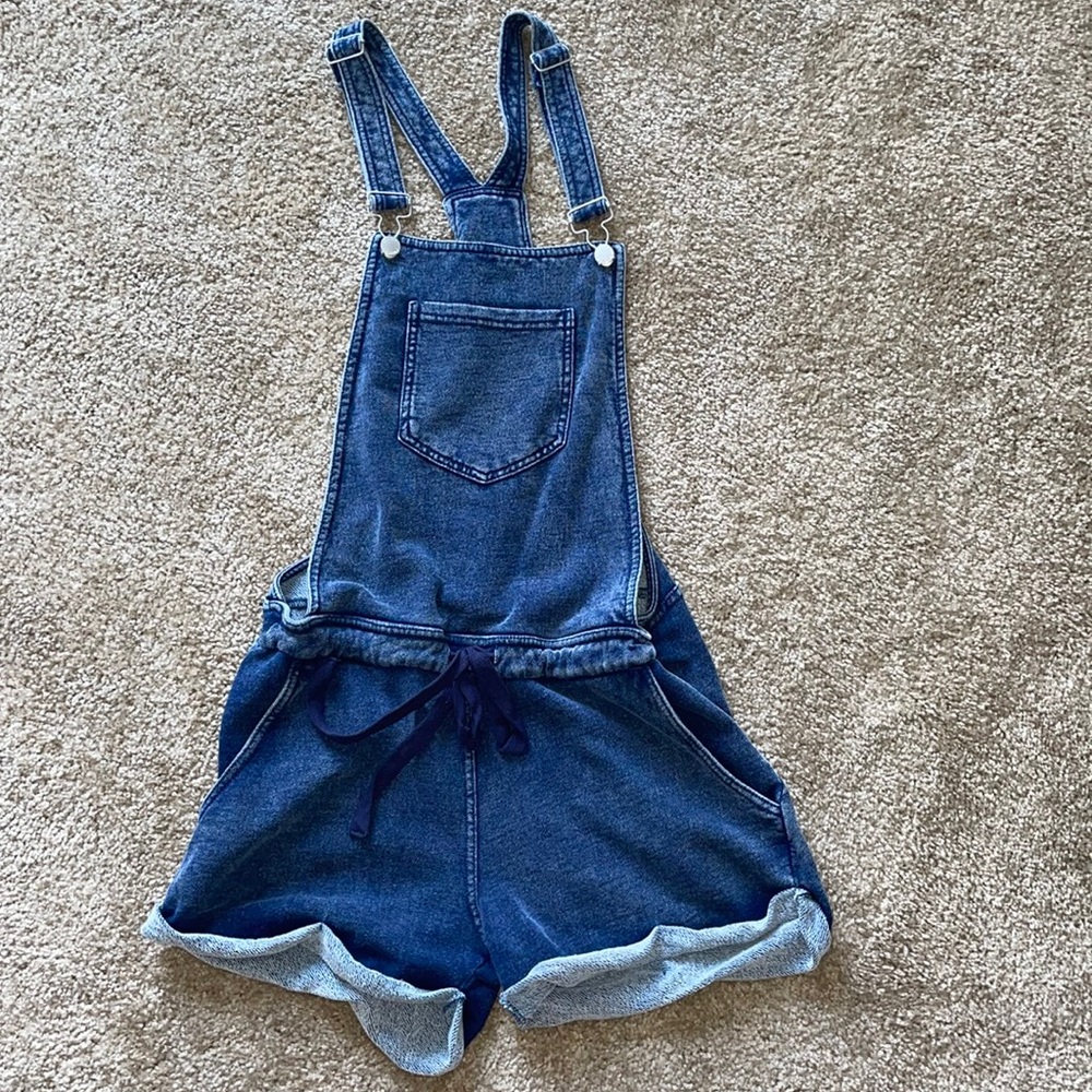 Women’s soft denim overalls